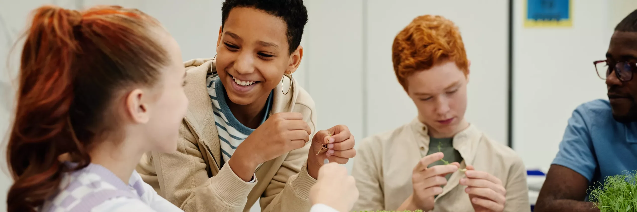 Group Of Young People Working Together On A Science Project